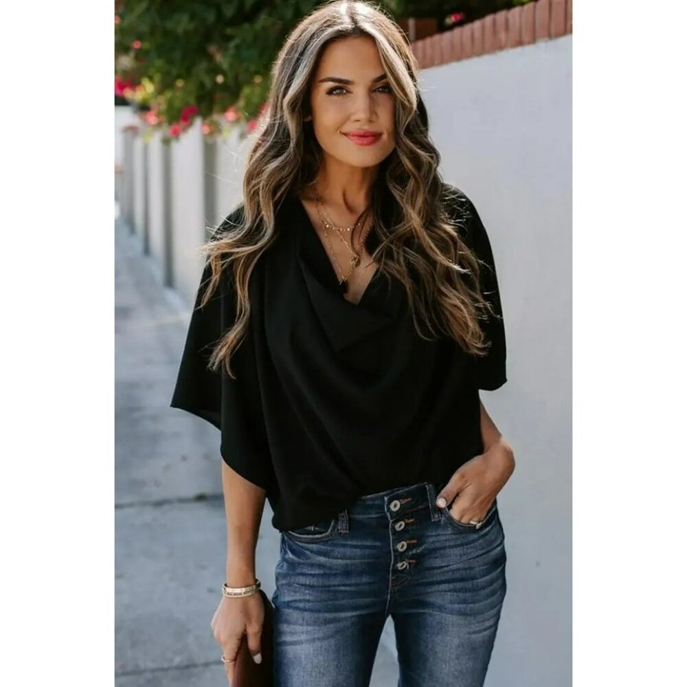 VICI Elton Drape Blouse Ladies Size Medium